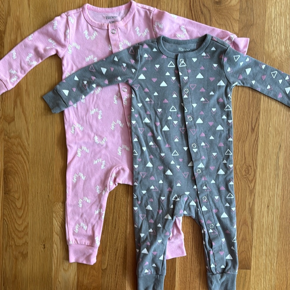 6-12M Footless One Piece Rompers